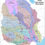 Watersheds   San Jacinto River Authority   Texas Creeks And Rivers Map