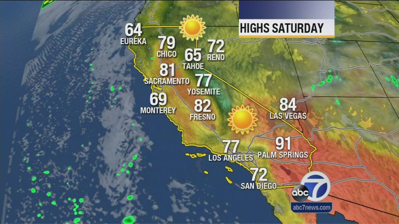 Weather Map California Today - Klipy - California Weather Map