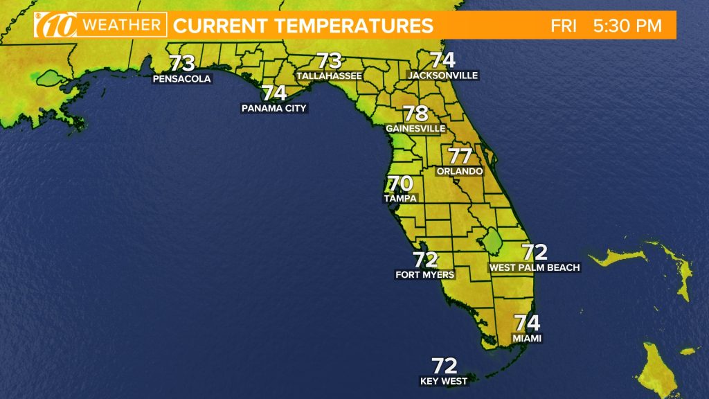 Florida Temperature Zone Map