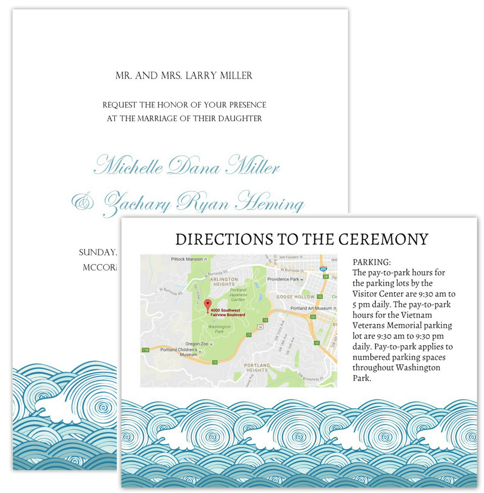 Wedding Invitation Maps - Printable Map Directions For Invitations