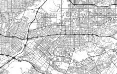 West Covina, California - Area Map - Light | Hebstreits - West Covina California Map