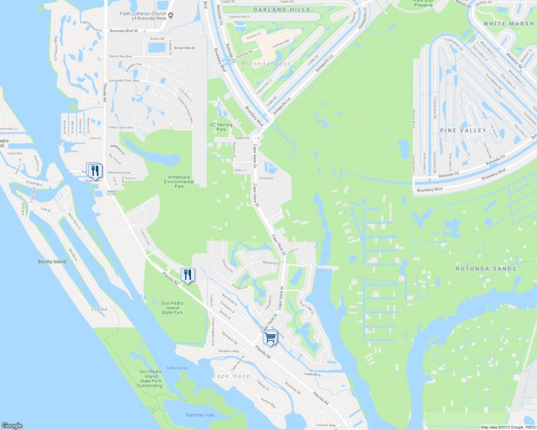 West Naples Rotonda Florida And Area Map Rotonda Florida Map Printable Maps
