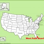 West Palm Beach Location On The U.s. Map   West Palm Beach California Map