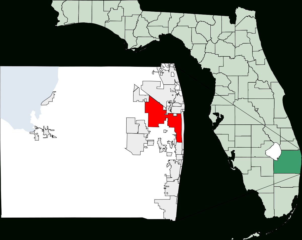 West Palm Beach — Wikipédia - Palm Beach Florida Map