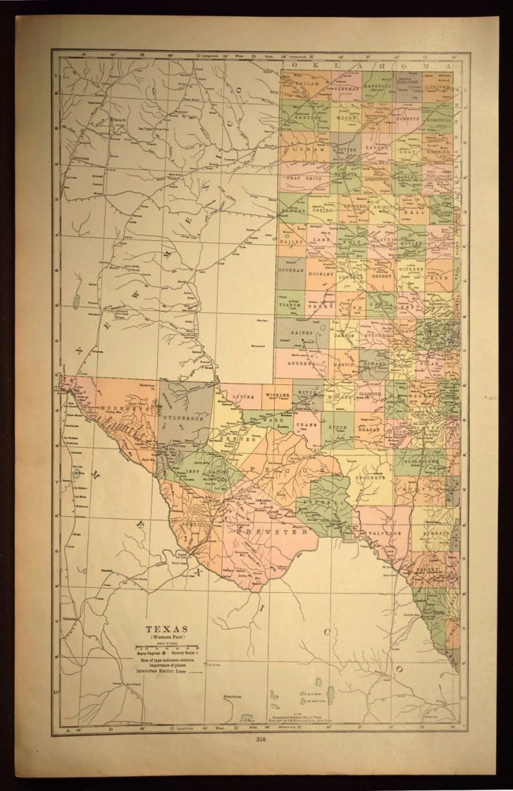 Map Of Texas Art