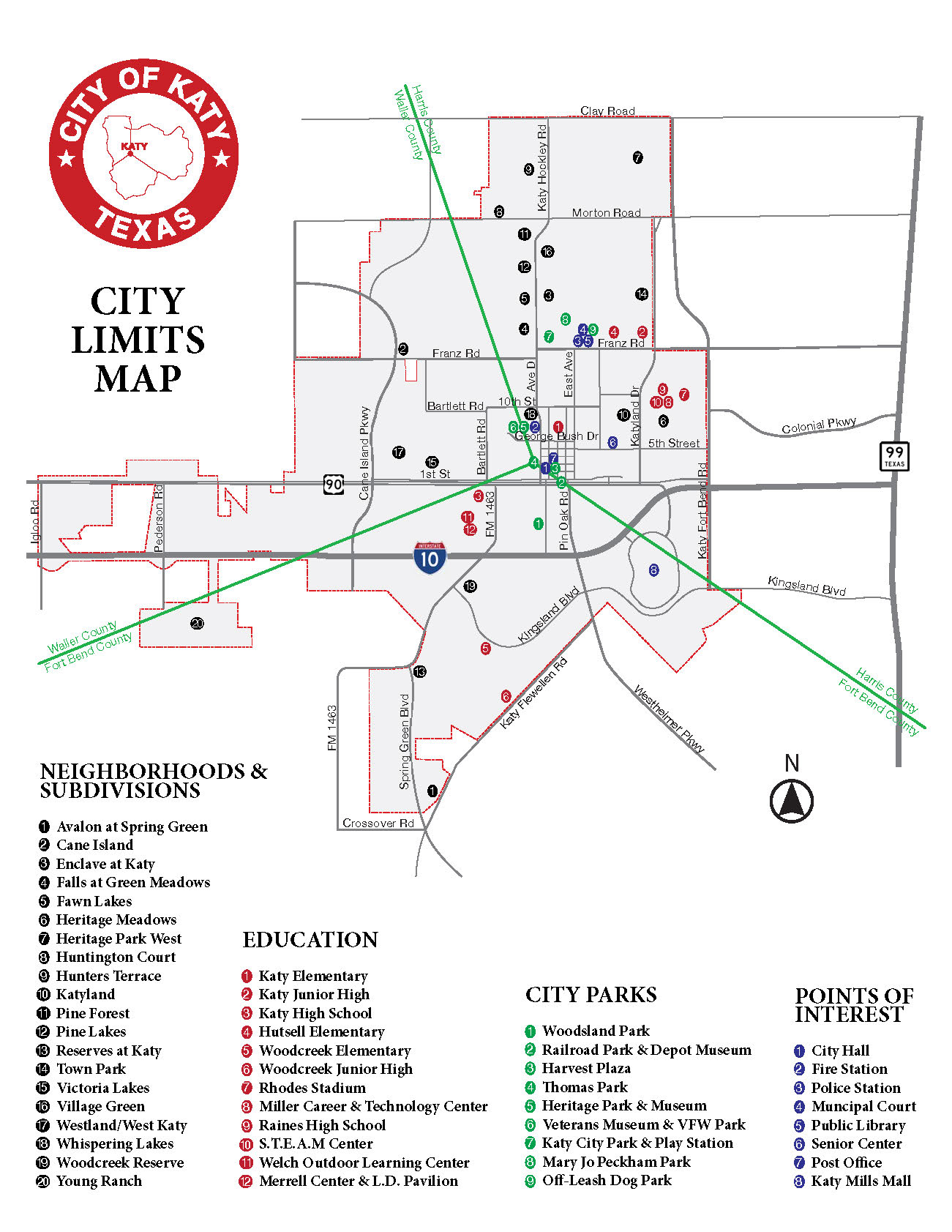 What Are The City Limits Of Katy? | City Of Katy, Tx - Map Of Cinco Ranch Texas