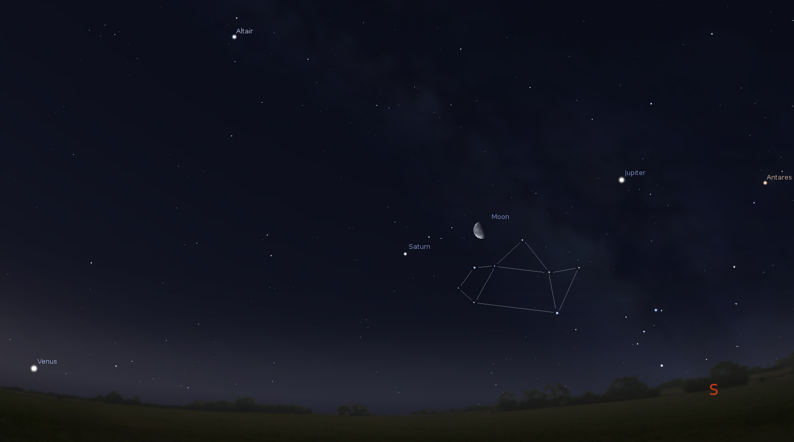 What&amp;#039;s Up In Tonight&amp;#039;s Sky – Beckstrom Observatory - Southern California Night Sky Map