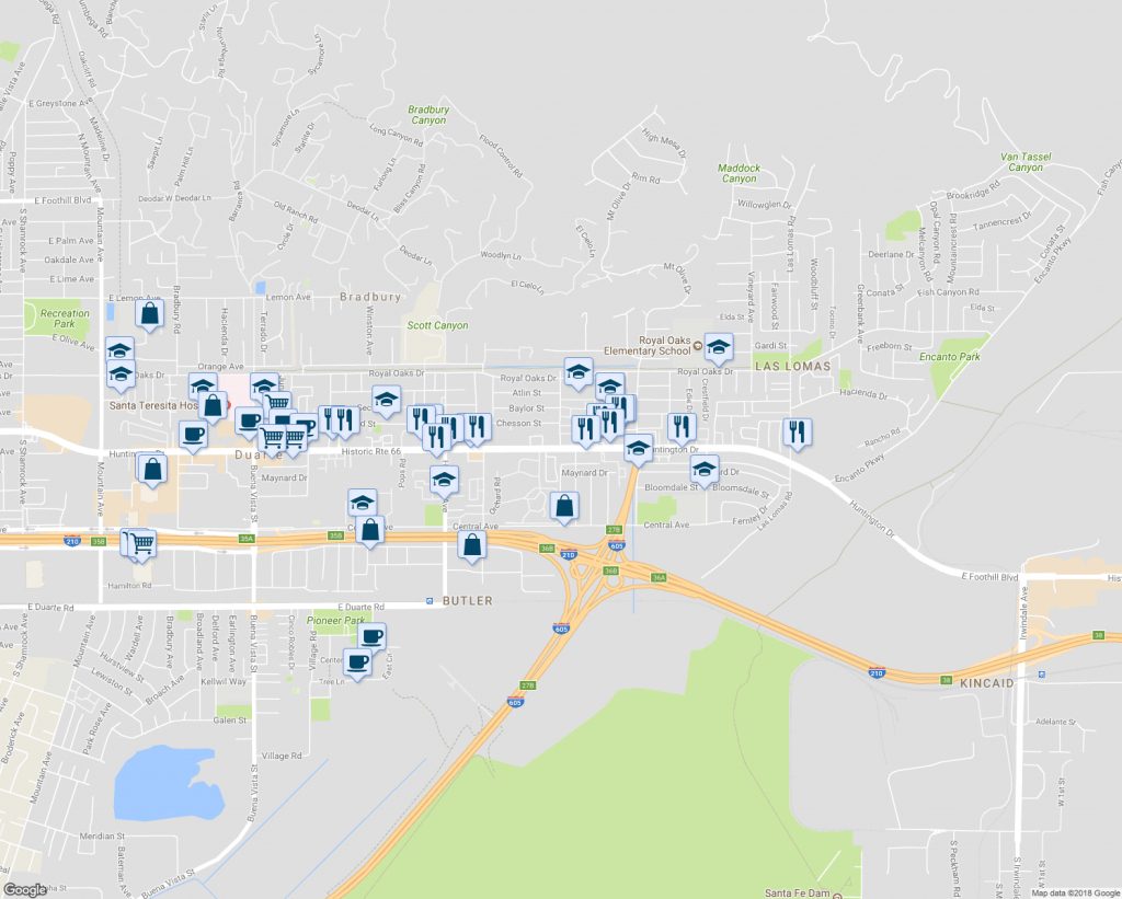 Where Is Duarte California Map It Klipy Duarte California Map