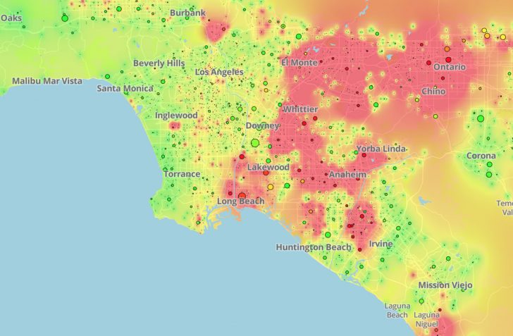 Santa Ana California Map