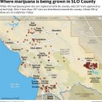 Where Marijuana Is Being Grown In Slo County, California | San Luis   California Valley Map