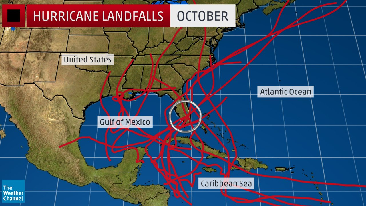 Where The October Hurricane Threat Is The Greatest | The Weather Channel - Weather Channel Florida Map
