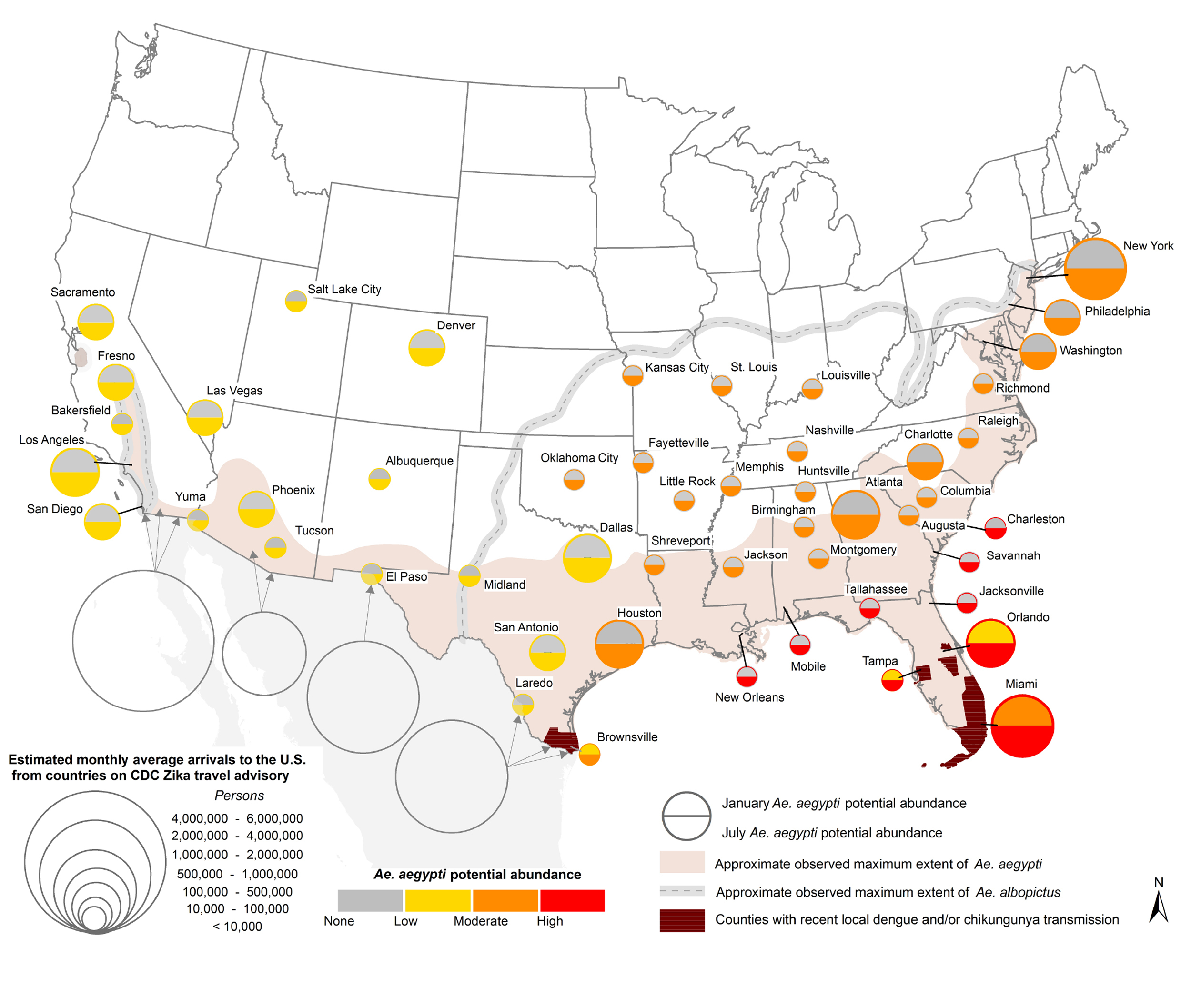 Where&amp;#039;s Zika Most Likely In The U.s.? The Answer May Surprise You - Zika Virus Florida Map