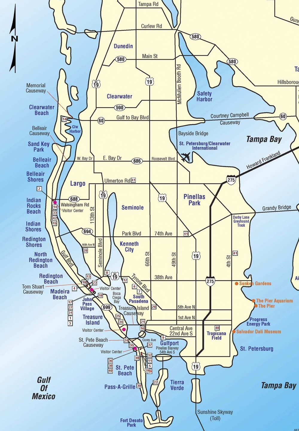 While You&amp;#039;re Away Home Watch Services - St Pete Beach Florida Map