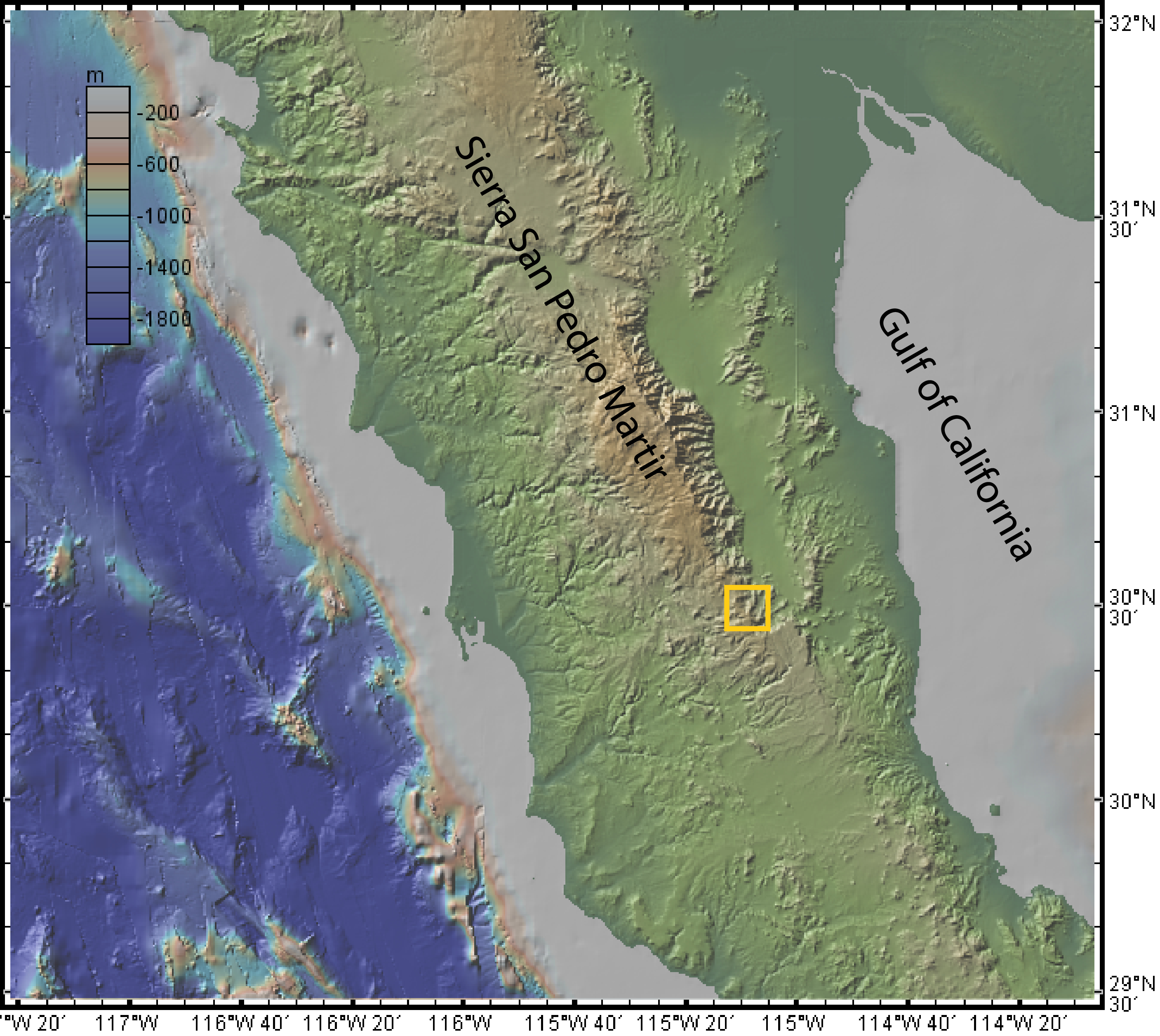 Widespread Ignimbrite Constrains Tectonic History Of The Gulf Of - Baja California Topographic Maps