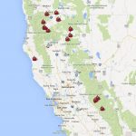 Wildfire West Several Blazes Burn In California Washington And Map   California Oregon Fire Map