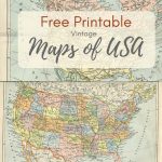 Wonderful Free Printable Vintage Maps To Download   Pillar Box Blue   Create Printable Map With Pins