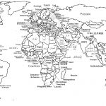 World Map Outline With Countries Labeled Lit Pinterest Inside   Printable World Map For Kids