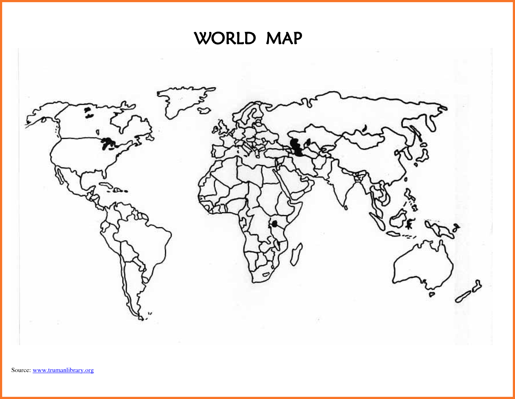 World-Map-Template-Printable-Blank-World-Map-Countries_294994 World - World Map Stencil Printable