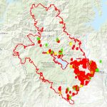 X Maps With Zone Of Map Of Wildfires In California   Klipy   Redding California Fire Map