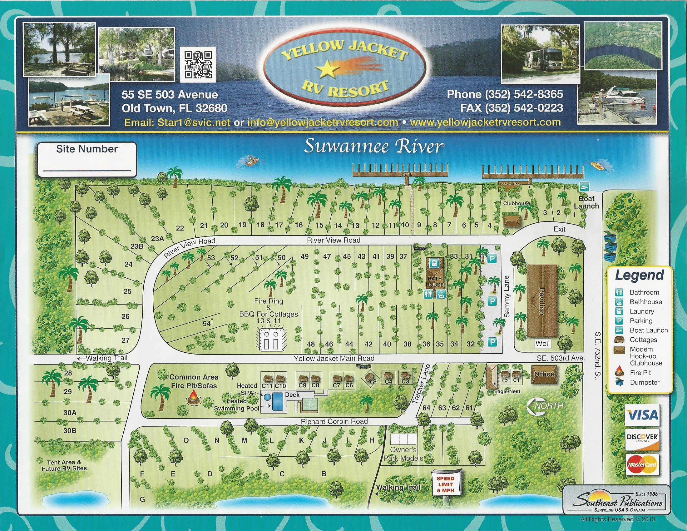 Yellow Jacket Rv Resort - Florida Rv Campgrounds Map