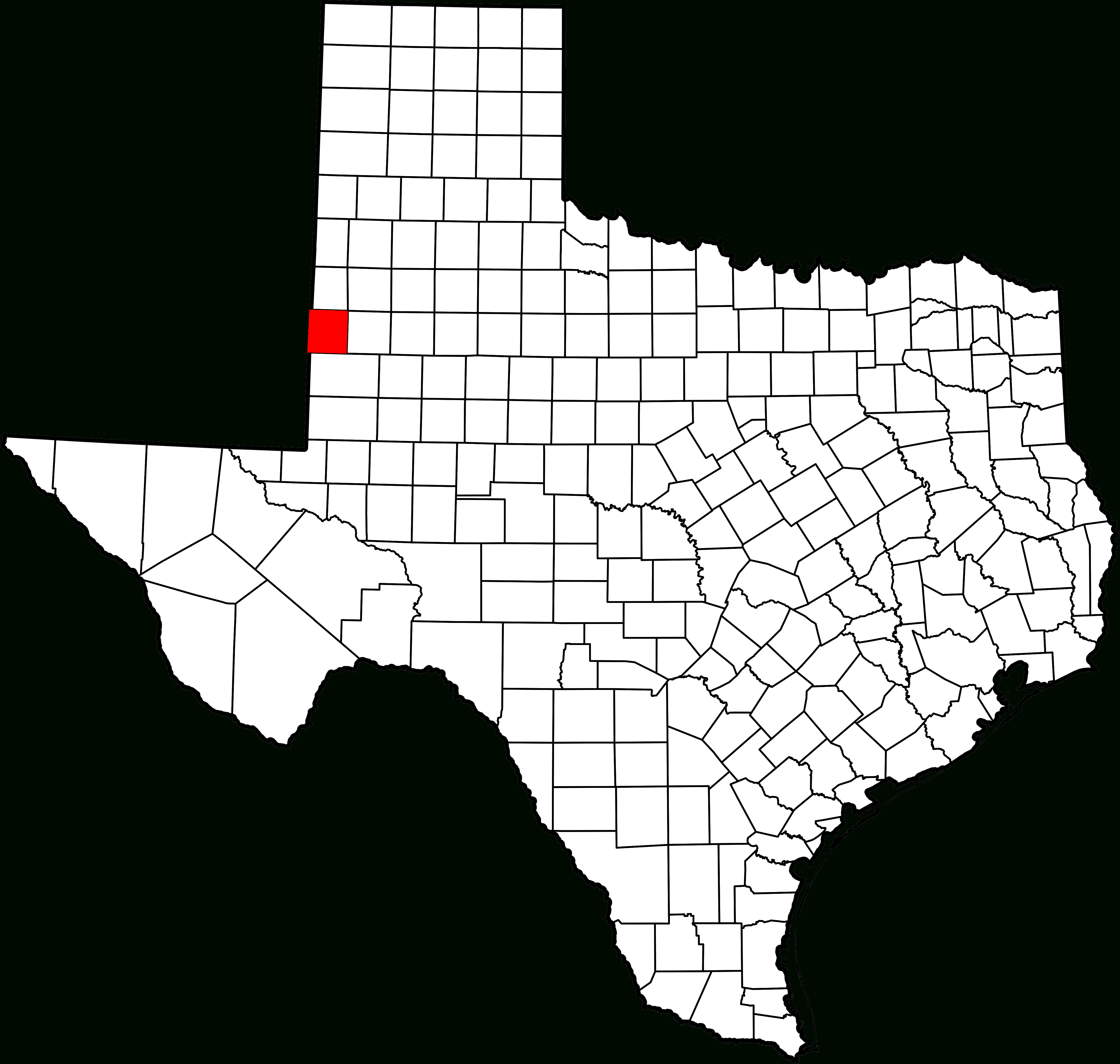 Yoakum County Texas Map - Yoakum County Texas Map