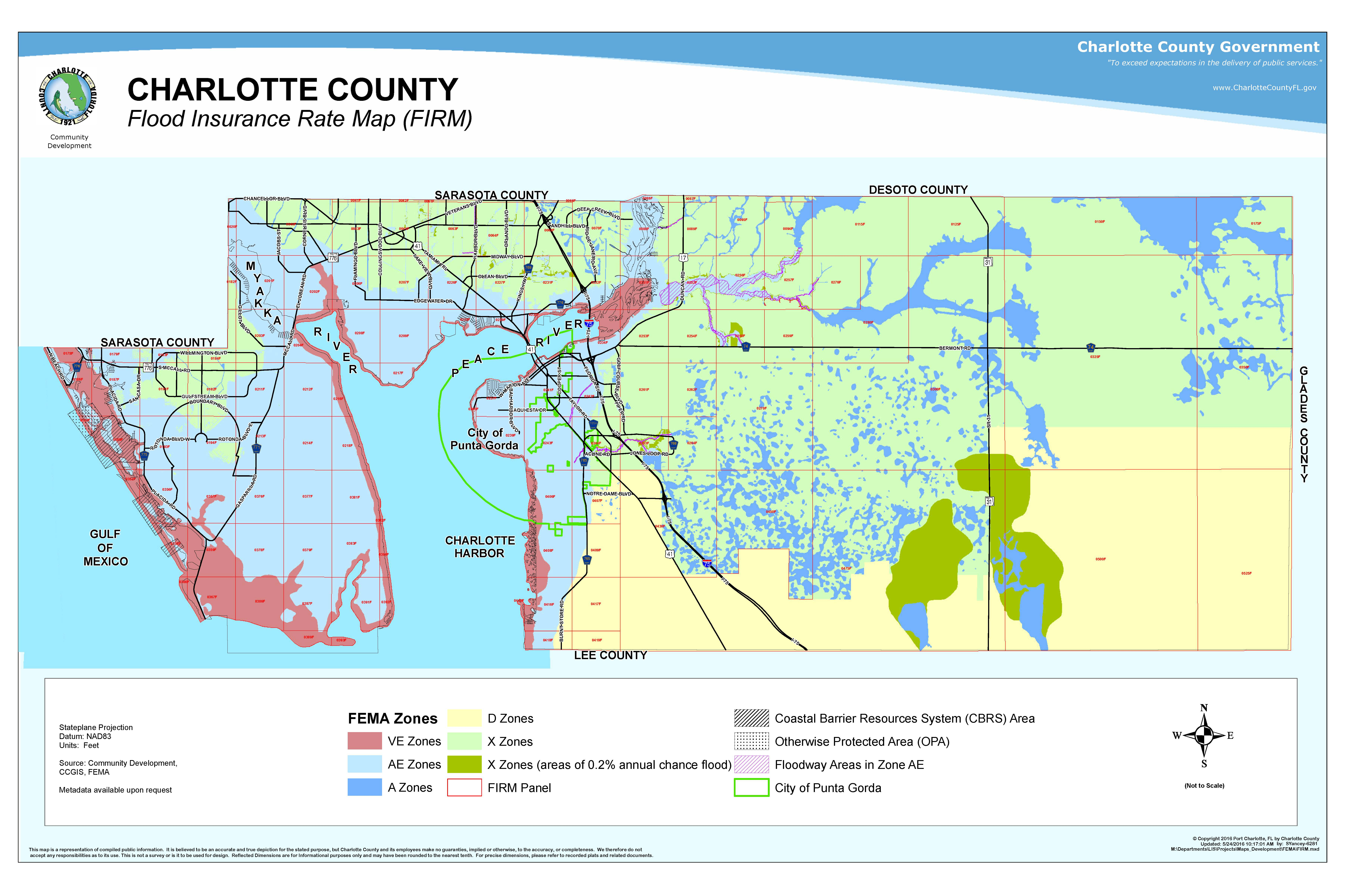 Your Risk Of Flooding - Charlotte Harbor Florida Map
