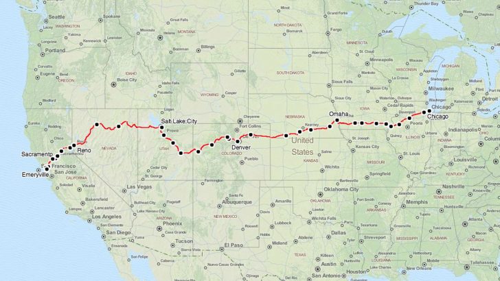 Zephyr Amtrak Map Map Of California Springs California Zephyr Route ...