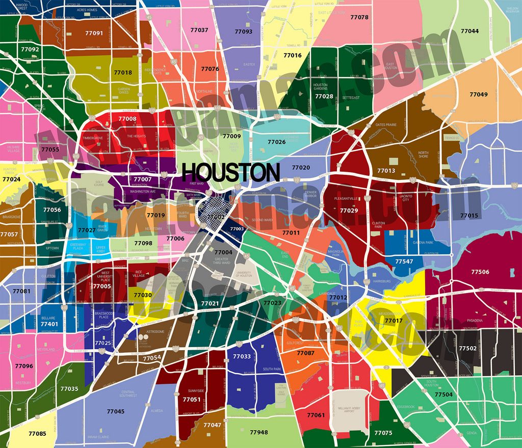 Zip Code Map Of Houston, Tx Har Texas Zip Code Map Printable Maps