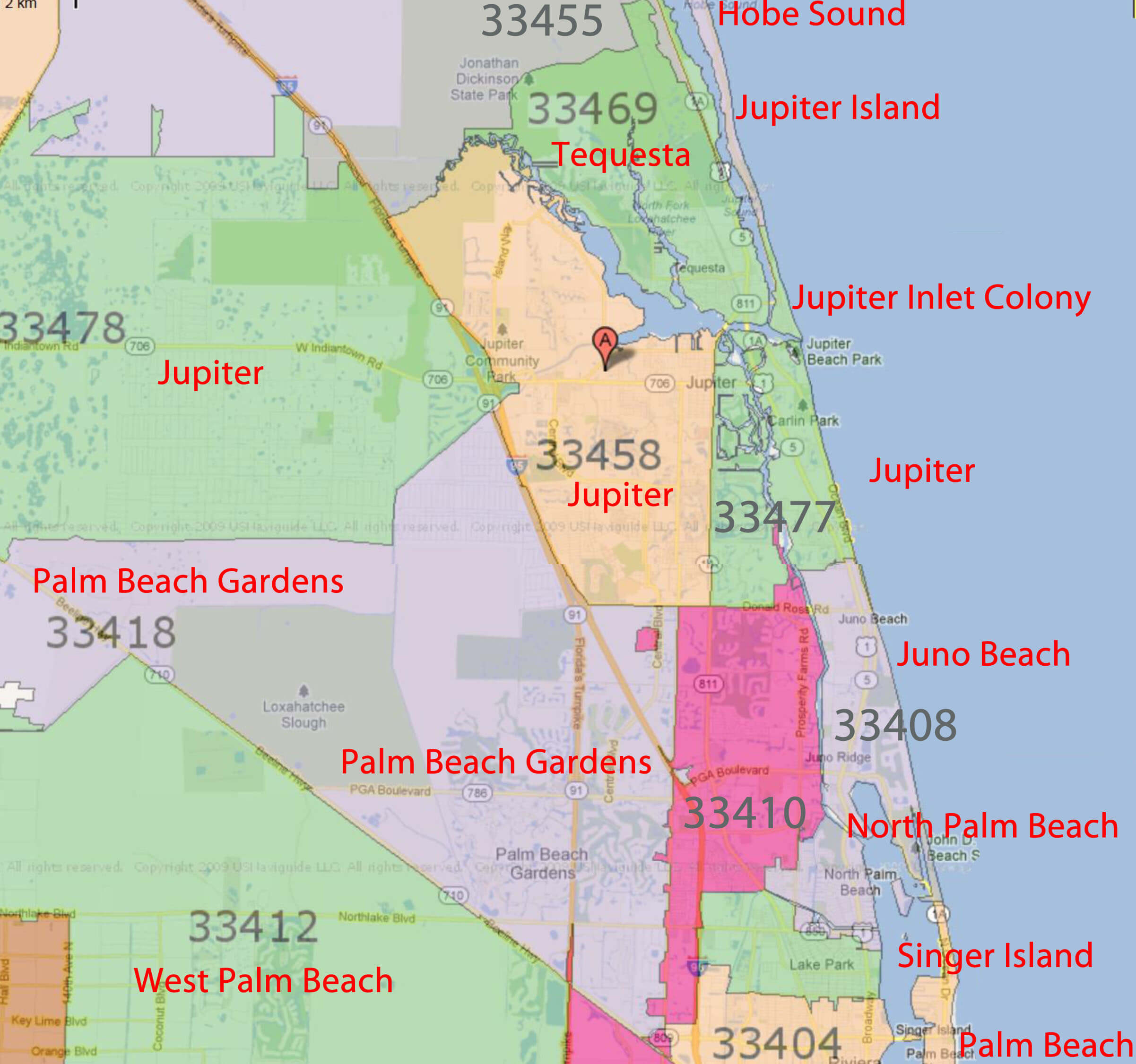Zip Codes Palm Coast Florida Map | Verkuilenschaaij - Palm Beach Florida Map