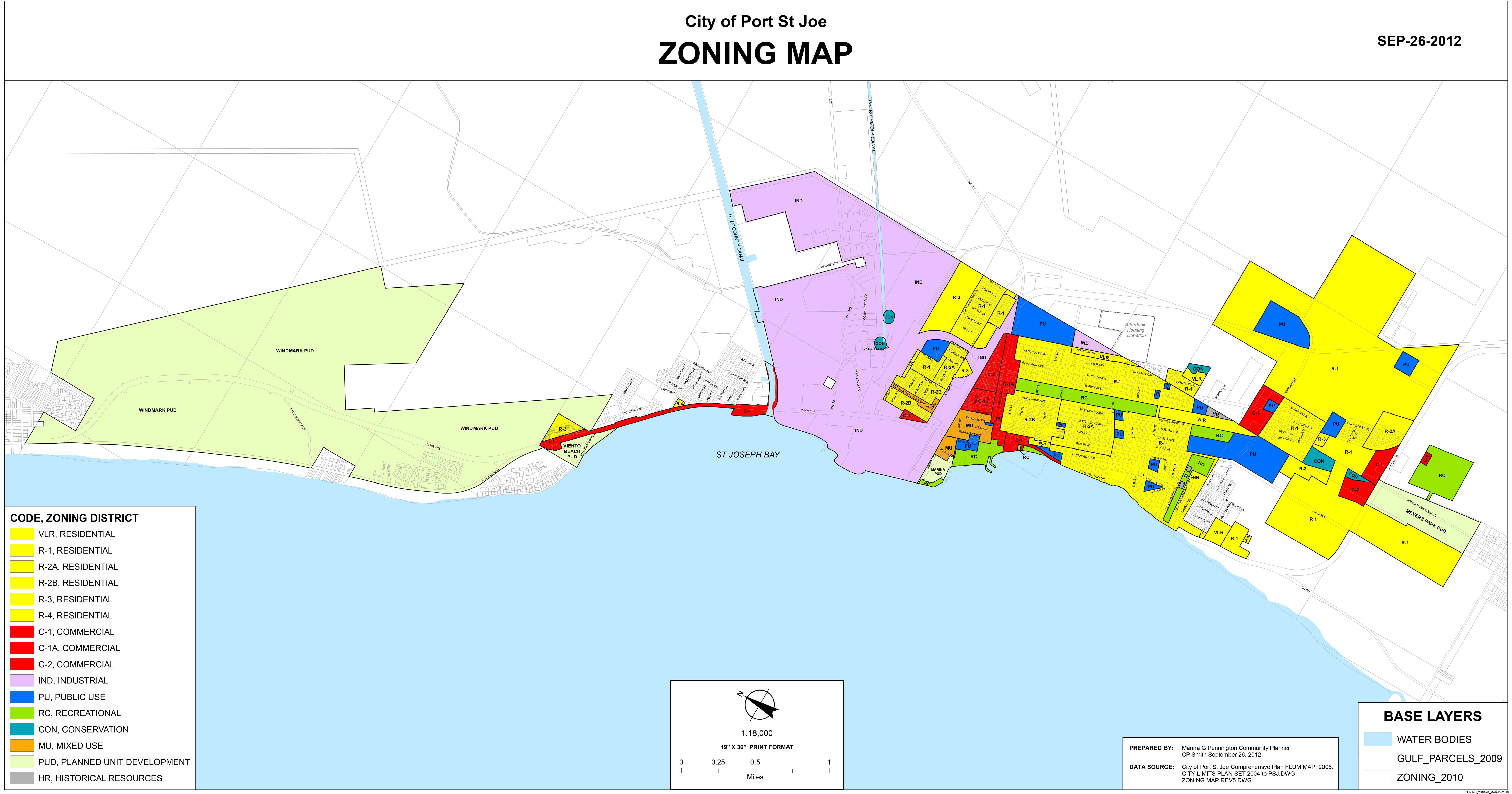 Zoning Maps | 98 Real Estate Group - Cape San Blas Florida Map